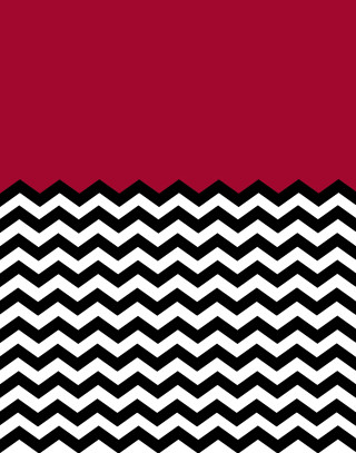 Red black white zigzag pattern - twin peak free wallpaper
