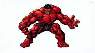 Red black muscular man black - shock art free wallpaper