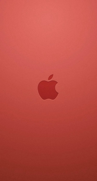Red apple logo black white - free textures wallpaper