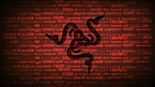 Red snake black background words - 4 k wallpaper free wallpaper