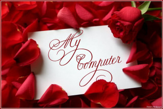 Computer paper red roses rosepetals - a piece of paper free wallpaper for desktop