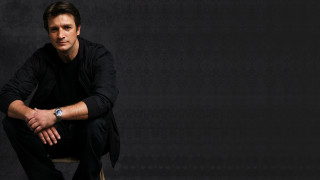 Man sitting chair hands knees 2 - his knee free wallpaper