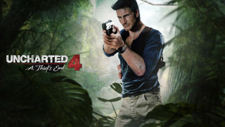 Man holding gun jungle uncharted - serial art free wallpaper for desktop