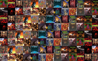 Album collage artwork wallpaper covers - a collage of images free wallpaper