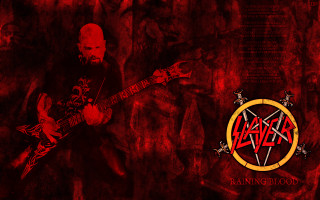 Man guitar red background logo - dark art free wallpaper