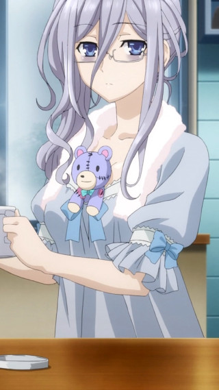 Woman long hair holding teddy - a room free wallpaper for mobile