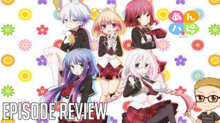 Anime girls flower wallpaper episode - a group of anime girls sitting next free wallpaper