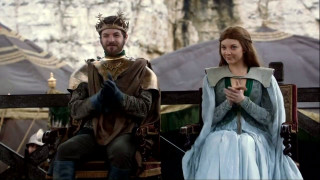 Medieval couple sitting bench costumes - medieval costume free wallpaper