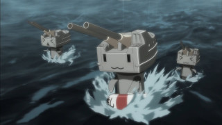 Cartoon characters floating ocean gun - a group of cartoon characters free wallpaper