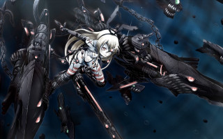 Futuristic suit sword underwater abyssal - a futuristic suit free wallpaper for desktop