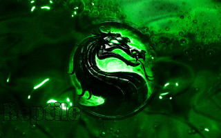 Green dragon water bubbles black - a black dragon free wallpaper