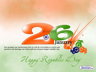 Happy republic day 26january colorful - processed free wallpaper for desktop