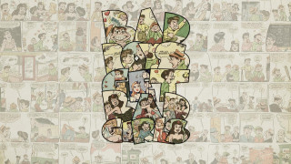 Collage people word a middle - the middle of them free wallpaper