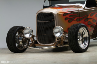 Gold red hot rod flames - airbrush free wallpaper