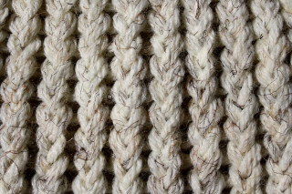 Knitted white brown thread macro - anni alber free wallpaper