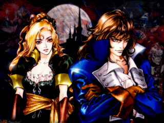 Couple full moon castle clock - ayami kojima free wallpaper for desktop