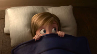 Child hiding blanket wide eyes - eye wide open free wallpaper