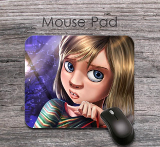 Cartoon girl blue eyes hand - art station free wallpaper for tablet