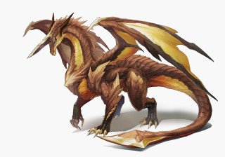 Cute dragon big wings back - brom free wallpaper