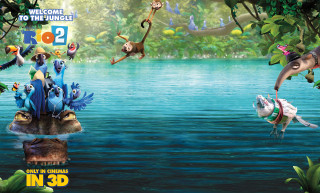 Cartoon jungle animals welcome sign - the jungle free wallpaper