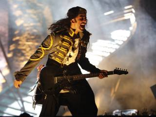 Man long hair leather jacket 2 - steampunk free wallpaper