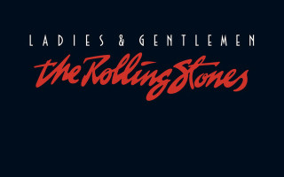 Rolling stones logo black background - red lettering free wallpaper