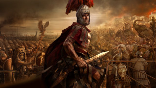 Roman soldier sword crowd people - sharp foccus ilustration free wallpaper