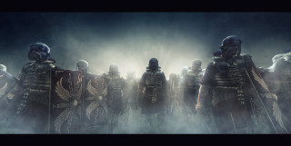 Men armor foggy area fog - a foggy area free wallpaper
