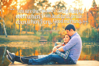 Man woman dock love quote - morning free wallpaper