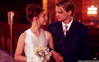 Man woman standing room lights - the ceiling and a chandelier free wallpaper