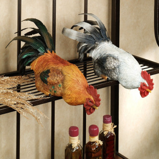 Chickens wine bottles rack shelf - a still life free wallpaper for tablet