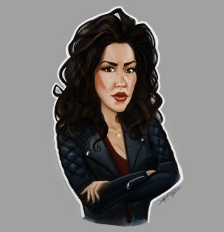 Woman arms crossed eyes closed - her eye free wallpaper for tablet