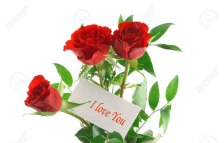 Red roses note romantic digital - a bouquet free wallpaper