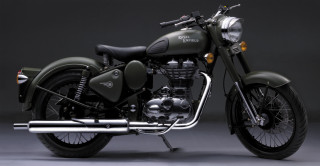 Green motorcycle david budd photorealism - a gray background free wallpaper