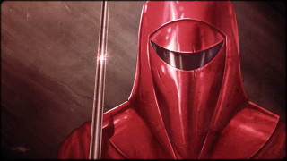 Red hooded figure staff antipodeans - a staff free wallpaper for desktop