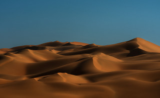 Sand dunes blue sky clouds - amir zand free wallpaper