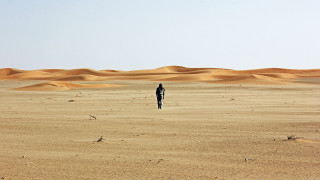Person desert sand dunes clear - sand free wallpaper