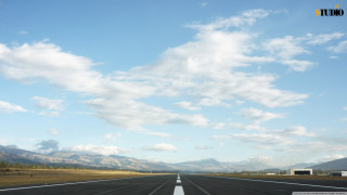 Road sky clouds mountains distance - bruce nauman free wallpaper