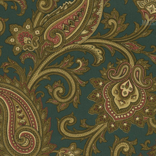 Paisley blue gold red green - red accent free wallpaper for tablet