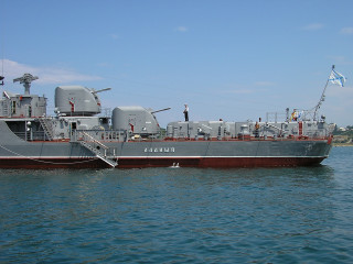 Large ship docked water people 2 - a flag free wallpaper