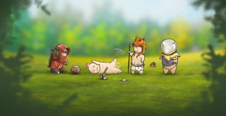 People field forest trees animals - free dogs wallpaper