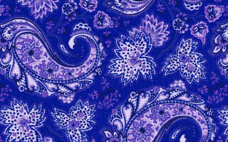Purple blue paisley print fabric - the back free wallpaper
