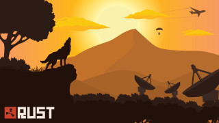 Sunset wolf satellite dishes mountain - the foreground and a mountain in the background free wallpaper