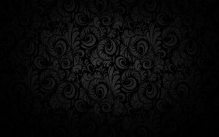 Black wallpaper swirls leaves pattern 8 - a black wallpaper free wallpaper