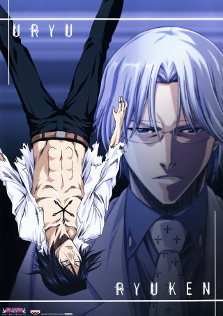 Anime characters white hair blue 3 - transgressive art free wallpaper for mobile