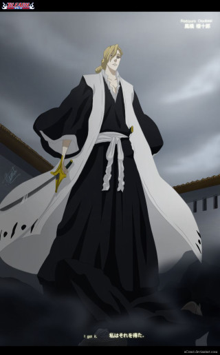 Man black white outfit sword - his hand and a building in the background free wallpaper for mobile