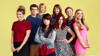 Group people yellow background standing 3 - american barbizon school free wallpaper