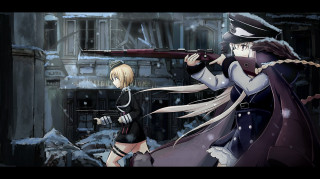 Snowy berlin secession girls military - a snowy area free wallpaper