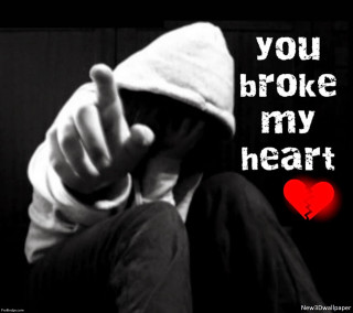 Hooded person heart message gothic - a hood free wallpaper for tablet