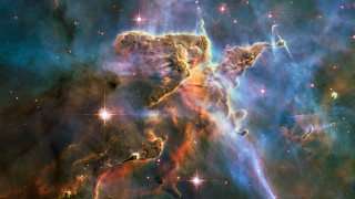 Large star cluster space filled - star and dust free wallpaper